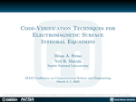 Code-Verification Techniques for Electromagnetic Surface Integral Equations